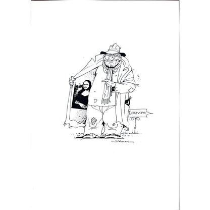 Reiner Schwalme 29x21cm Orijinal Karikatür BOD02236
