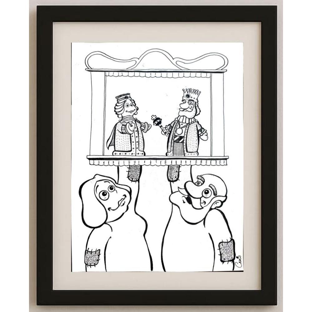 Chris Hovian 29x21cm Orijinal Karikatür BOD02245
