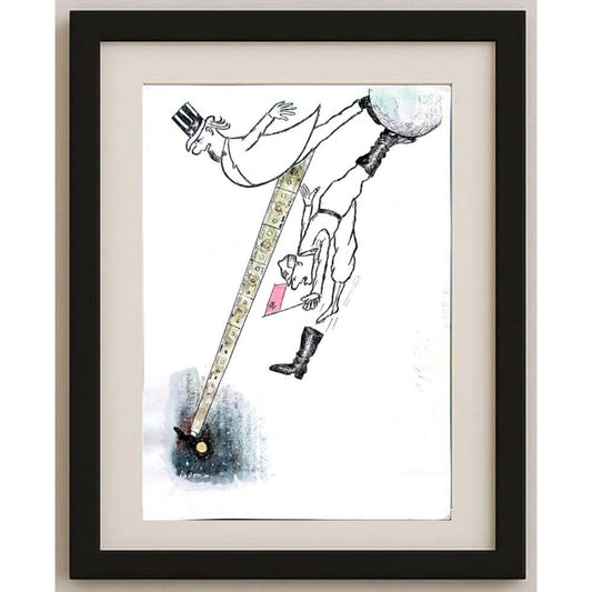 Yosef Fayer 35x25cm Orijinal Karikatür BOD02251