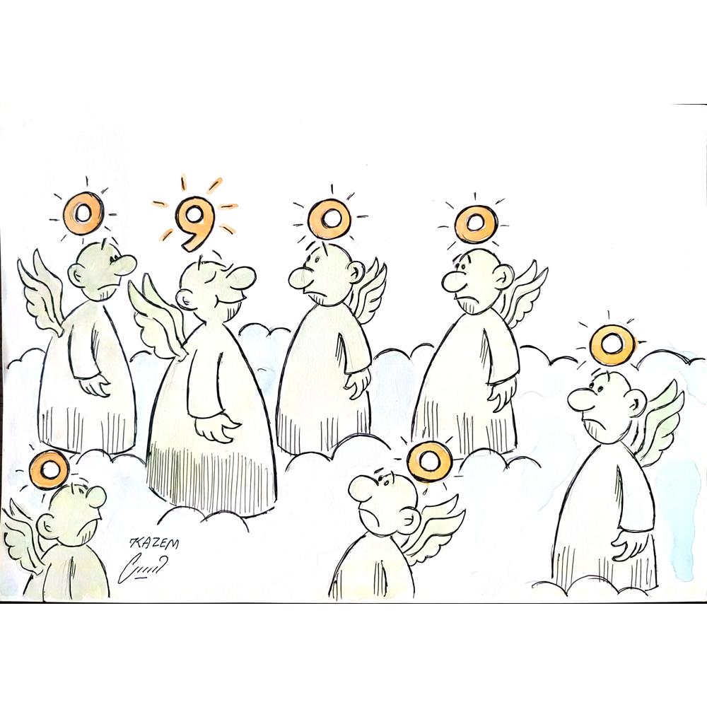Hosseini Kazem 35x25cm Orijinal Karikatür BOD02255