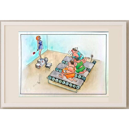 Chai Yongmin 29x21cm Orijinal Karikatür BOD02260