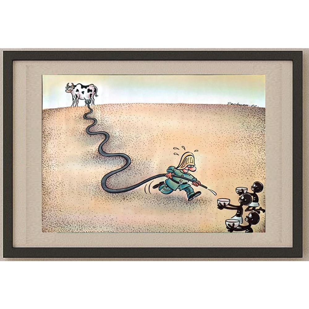 Dachman Xia 43x30cm Orijinal Karikatür BOD02261