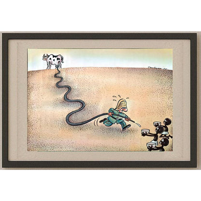 Dachman Xia 43x30cm Orijinal Karikatür BOD02261