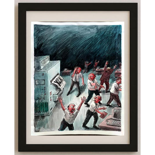 Luc Vernimmen 43x30cm Orijinal Karikatür BOD02262