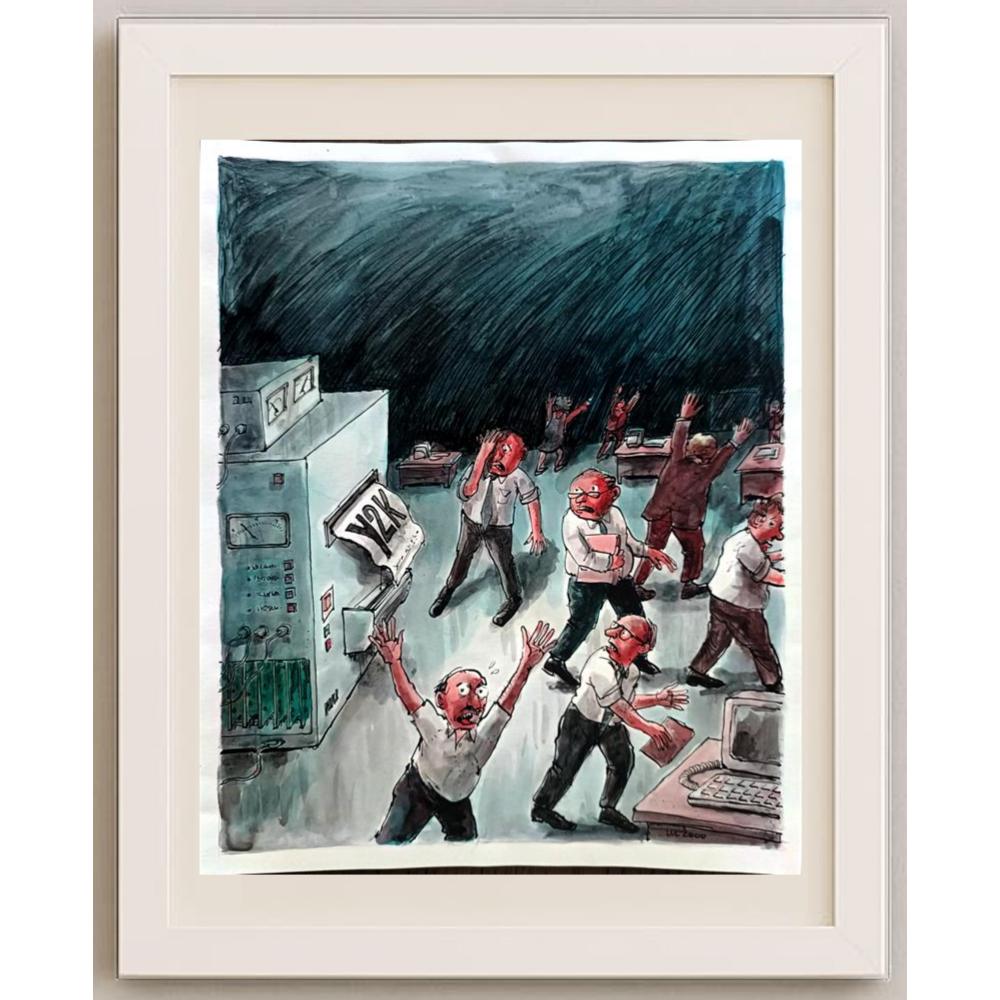 Luc Vernimmen 43x30cm Orijinal Karikatür BOD02262