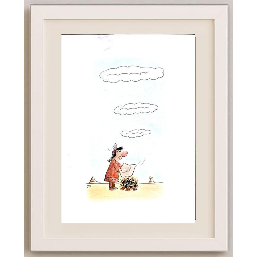 Sarah Tabibzadeh 29x21cm Orijinal Karikatür BOD02263