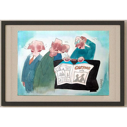 Ye Ting 29x21cm Orijinal Karikatür BOD02265