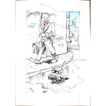İliytcho Alexiev 29x21cm Orijinal Karikatür BOD02268