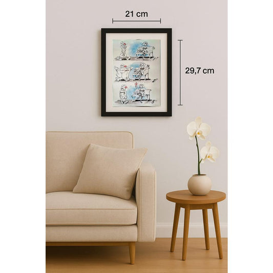 İliytcho Alexiev 29x21cm Orijinal Karikatür BOD02272