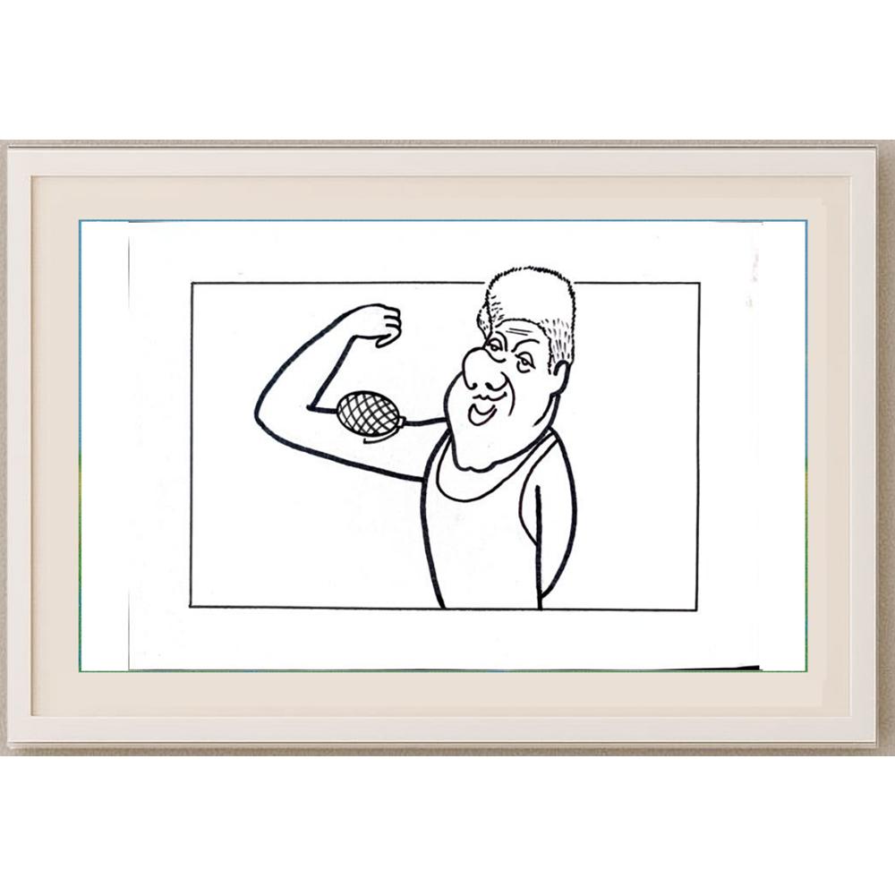 Aleksandar Daskalovic 29x21cm Orijinal Karikatür BOD02277