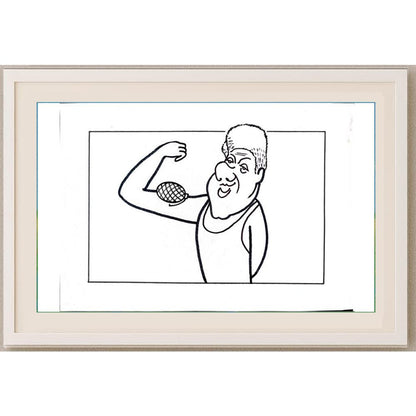 Aleksandar Daskalovic 29x21cm Orijinal Karikatür BOD02277
