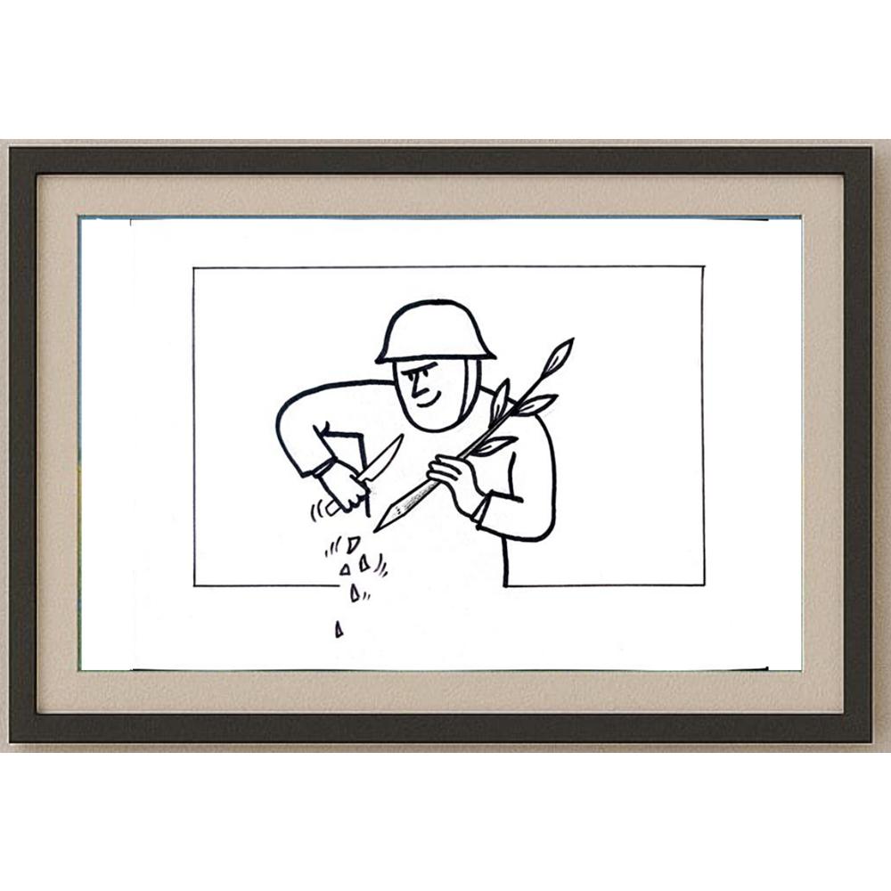 Aleksandar Daskalovic 29x21cm Orijinal Karikatür BOD02278