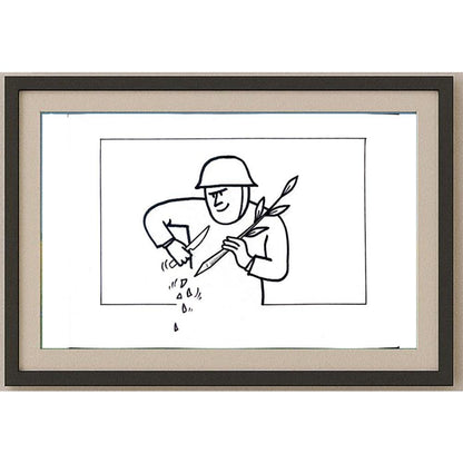 Aleksandar Daskalovic 29x21cm Orijinal Karikatür BOD02278