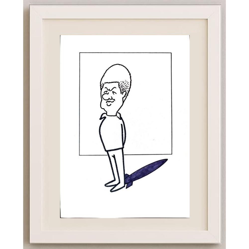 Aleksandar Daskalovic 29x21cm Orijinal Karikatür BOD02279