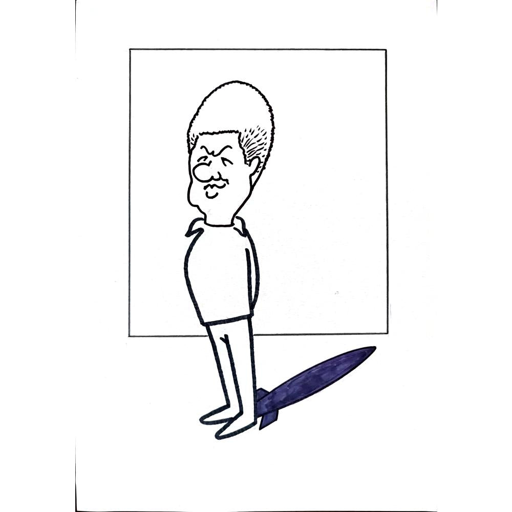 Aleksandar Daskalovic 29x21cm Orijinal Karikatür BOD02279