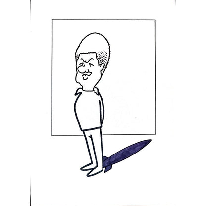 Aleksandar Daskalovic 29x21cm Orijinal Karikatür BOD02279