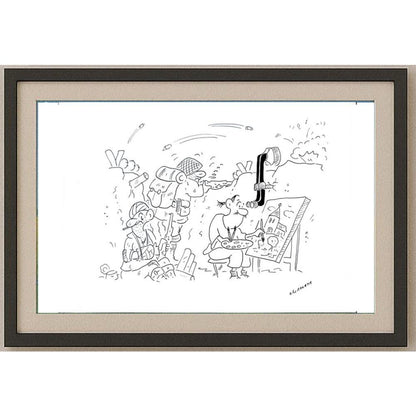 Radek Machata 29x21cm Orijinal Karikatür BOD02281
