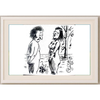 Arkadi Saltykov 15x10cm Orijinal Karikatür BOD02297