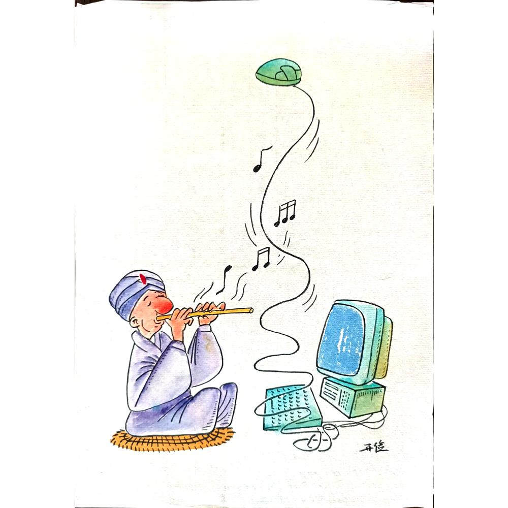 Tao Kaijan 29x21cm Orijinal Karikatür BOD02301