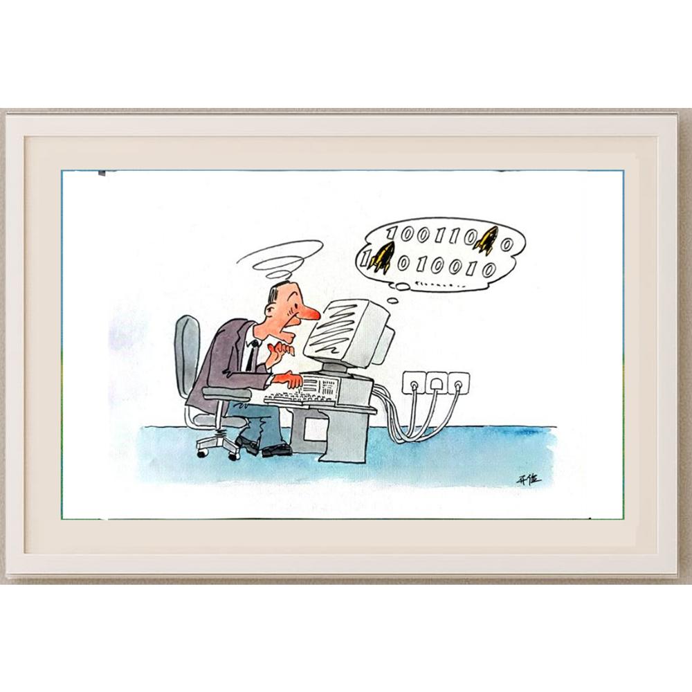 Tao Kaijan 29x21cm Orijinal Karikatür BOD02302