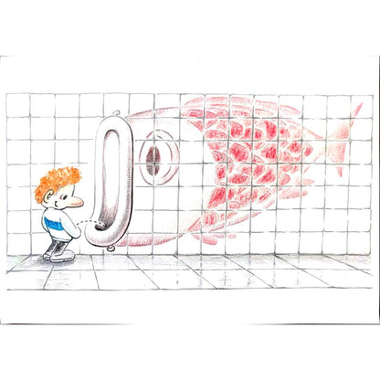 Ma Heng Chao 29x21cm Orijinal Karikatür BOD02303