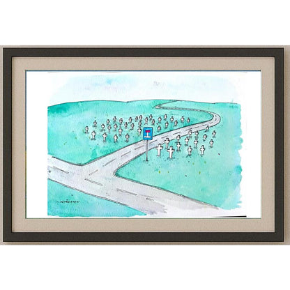 Costel Patrascan 29x21cm Orijinal Karikatür BOD02307