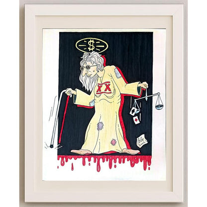 Bozidar Vucelic 27x22cm Orijinal Karikatür BOD02313