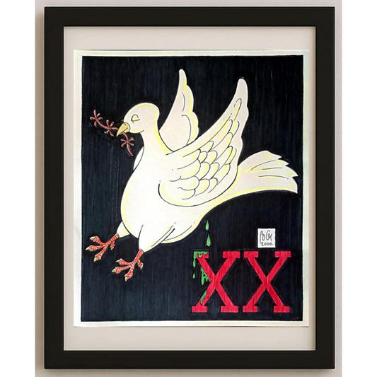 Bozidar Vucelic 27x23cm Orijinal Karikatür BOD02314