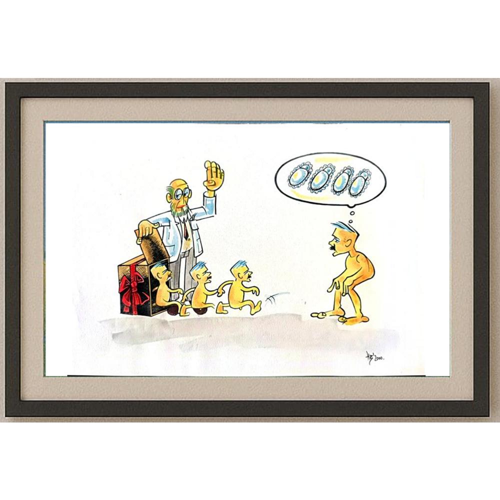 Hrvoje Bilic 29x21cm Orijinal Karikatür BOD02315