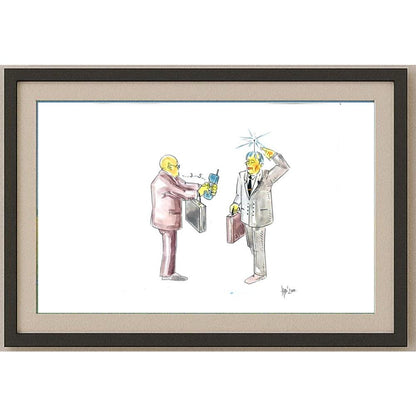 Hrvoje Bilic 24x20cm Orijinal Karikatür BOD02317