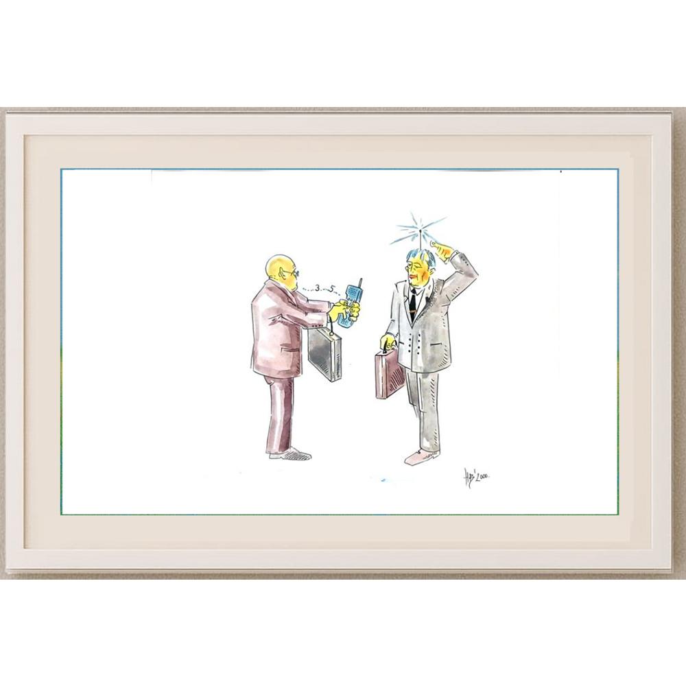 Hrvoje Bilic 24x20cm Orijinal Karikatür BOD02317