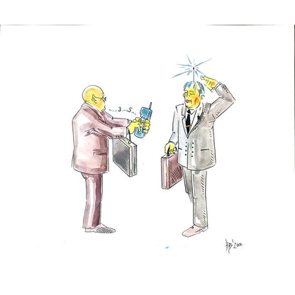 Hrvoje Bilic 24x20cm Orijinal Karikatür BOD02317
