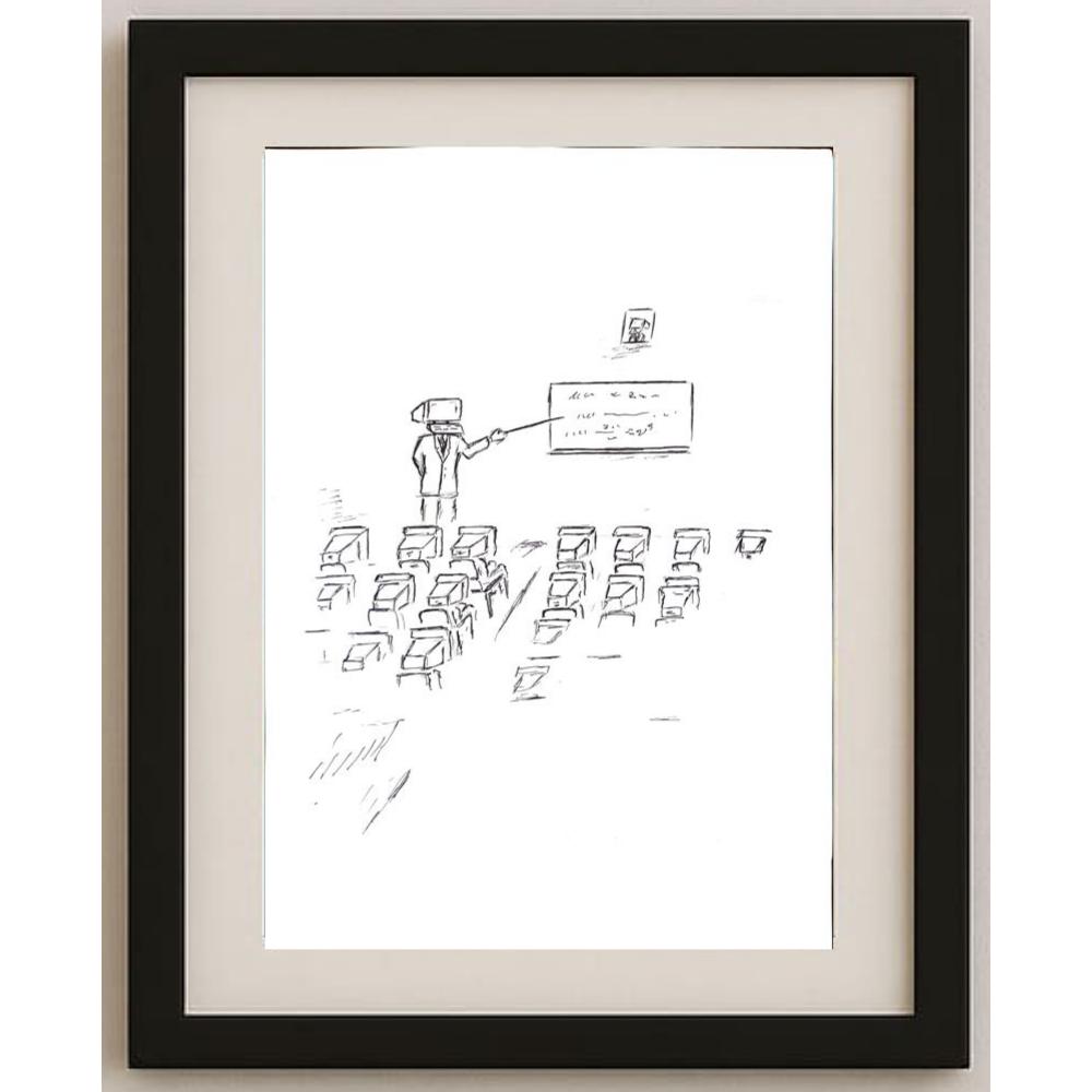 Hosseini Kazem 29x21cm Orijinal Karikatür BOD02319