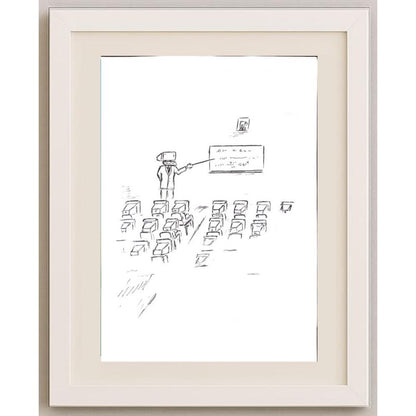 Hosseini Kazem 29x21cm Orijinal Karikatür BOD02319