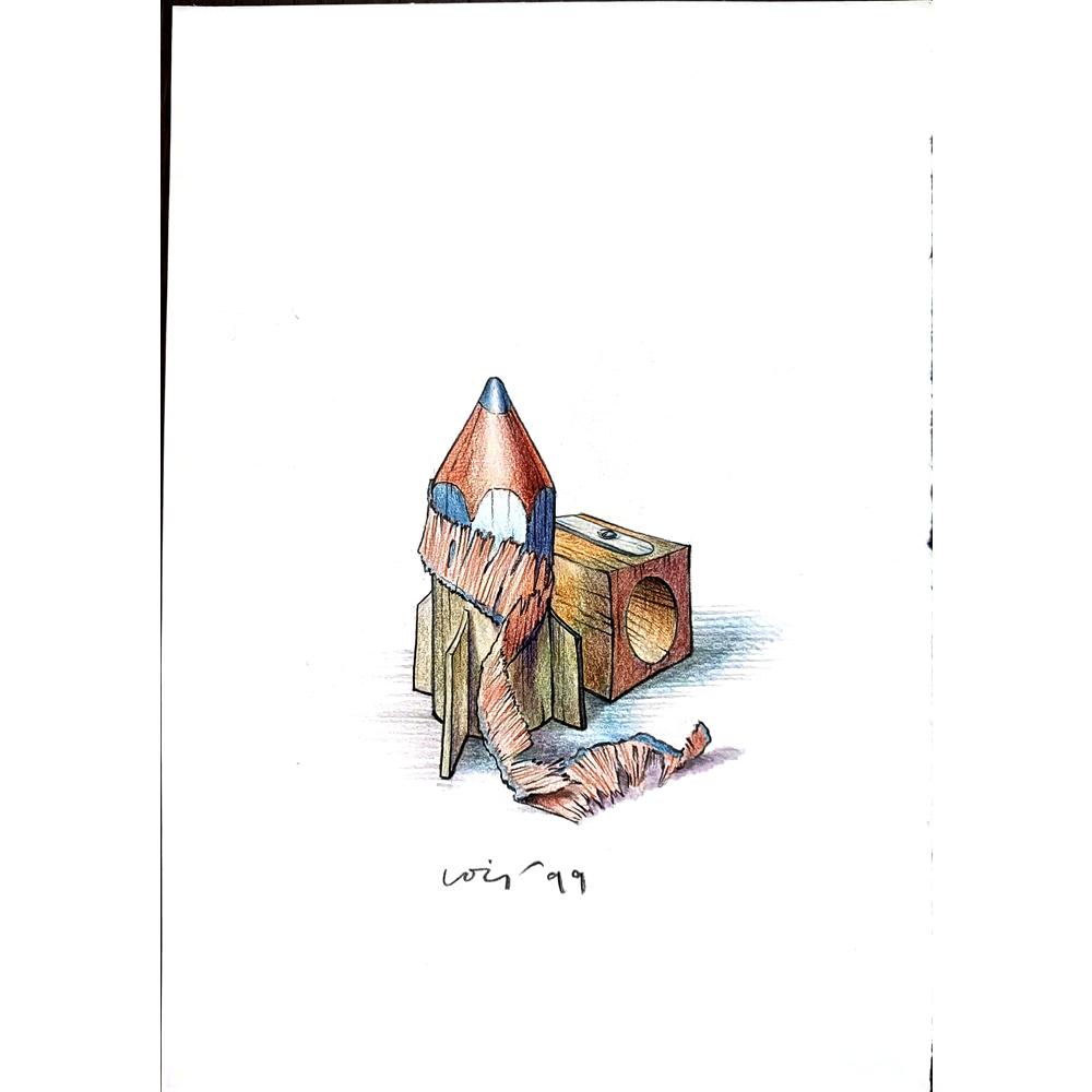 François Veldeman 29x21cm Orijinal Karikatür BOD02320