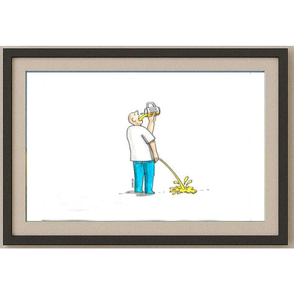 Lubomir Kotrha 29x21cm Orijinal Karikatür BOD02321