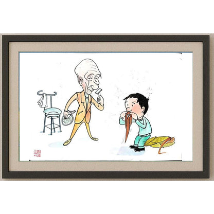 Li Pei Gen 29x21cm Orijinal Karikatür BOD02323