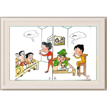 Li Pei Gen 29x21cm Orijinal Karikatür BOD02325