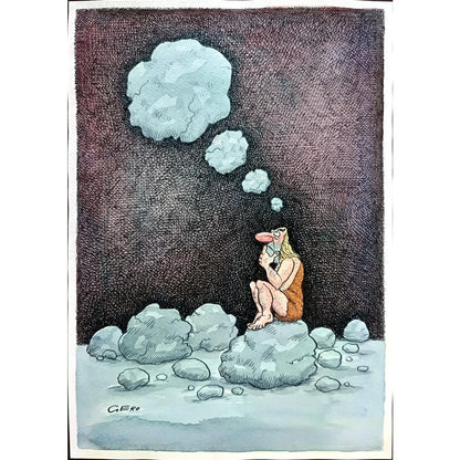 Zhang Fang 29x21cm Orijinal Karikatür BOD02328