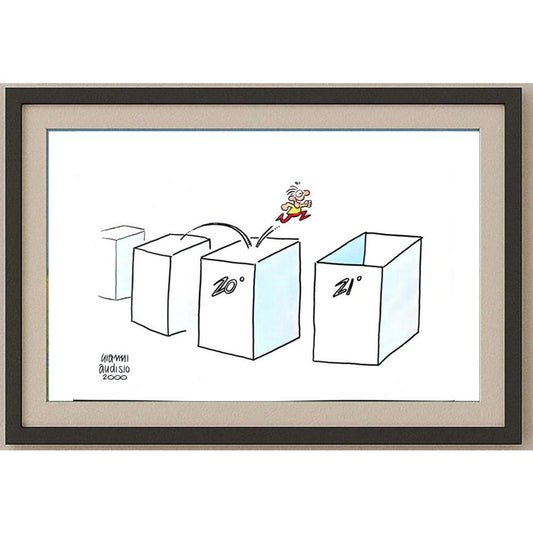 Gianni Audisio 29x21cm Orijinal Karikatür BOD02335