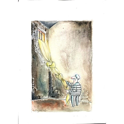 Sepideh Anjomrooz 29x21cm Orijinal Karikatür BOD02337
