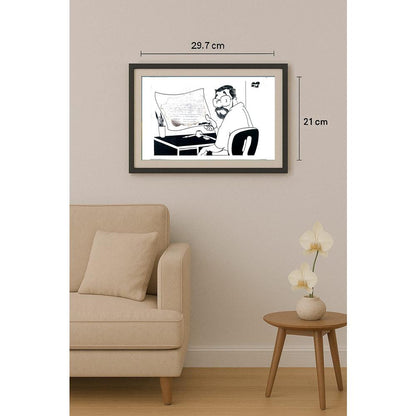 Costa Pereira 29x21cm Orijinal Karikatür BOD02338