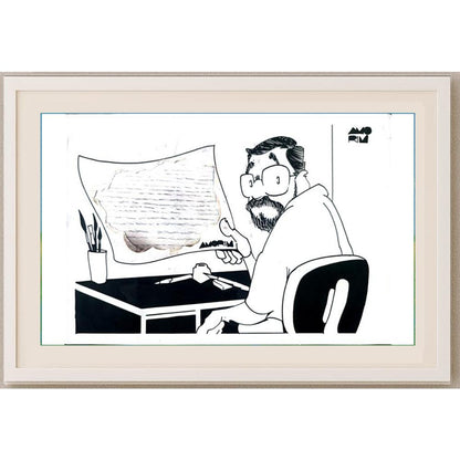 Costa Pereira 29x21cm Orijinal Karikatür BOD02338