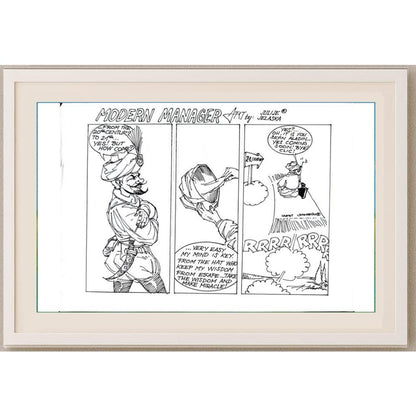 Julije Jelaska 29x21cm Orijinal Karikatür BOD02339