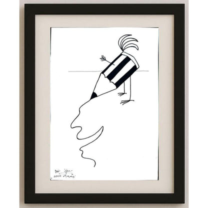 Masoud Ziaei Zardkhashosei 29x21cm Orijinal Karikatür BOD02341