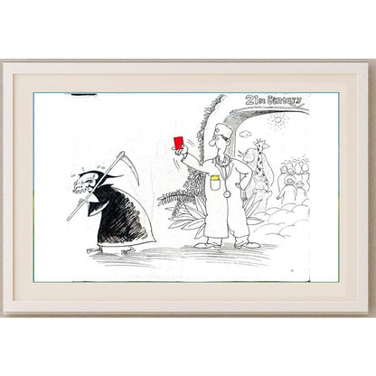 Chen Gang 29x21cm Orijinal Karikatür BOD02346