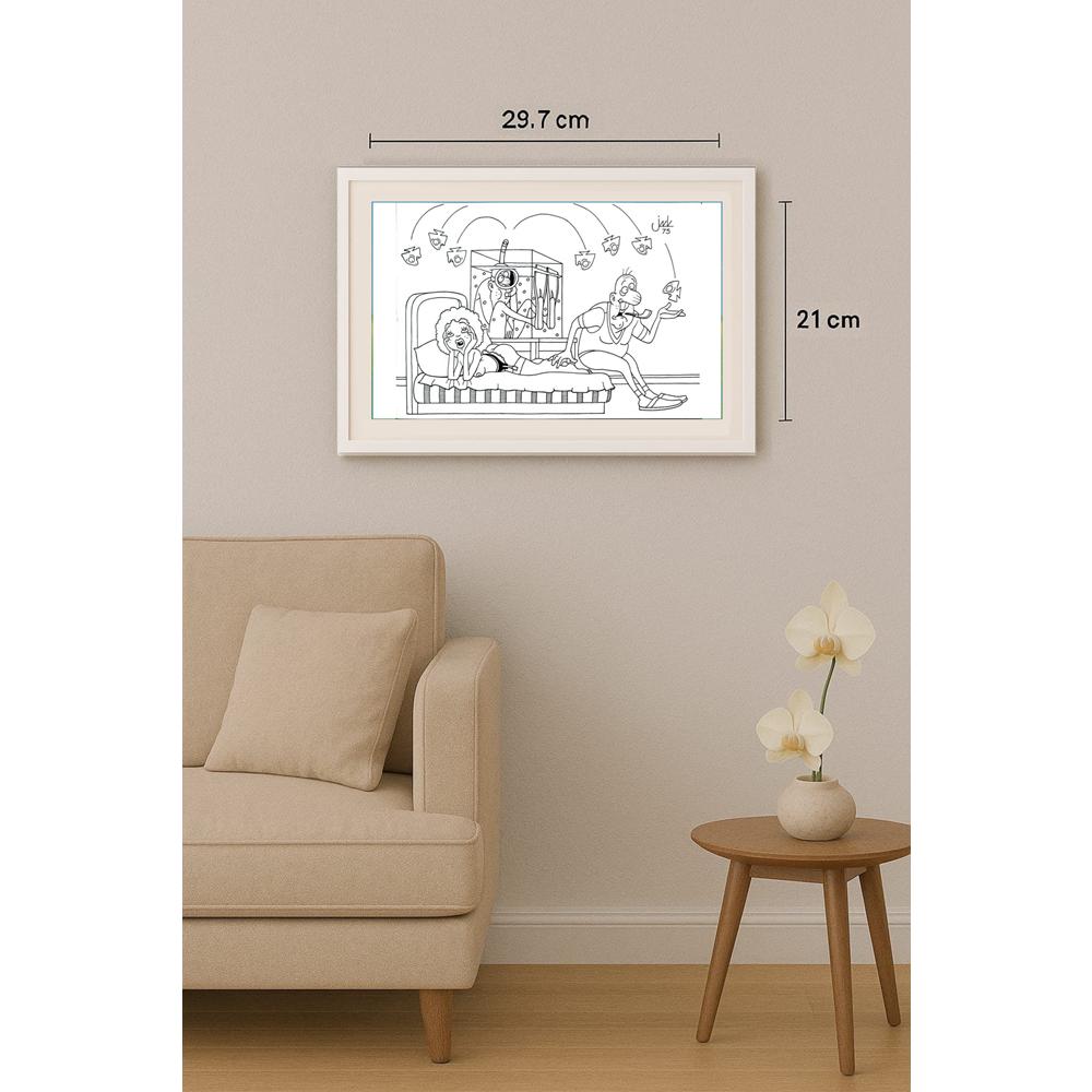 Gennady Chegodayev 29x21cm Orijinal Karikatür BOD02347