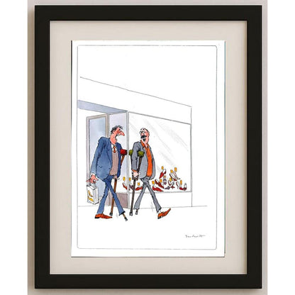 Bert Witte 29x21cm Orijinal Karikatür BOD02348