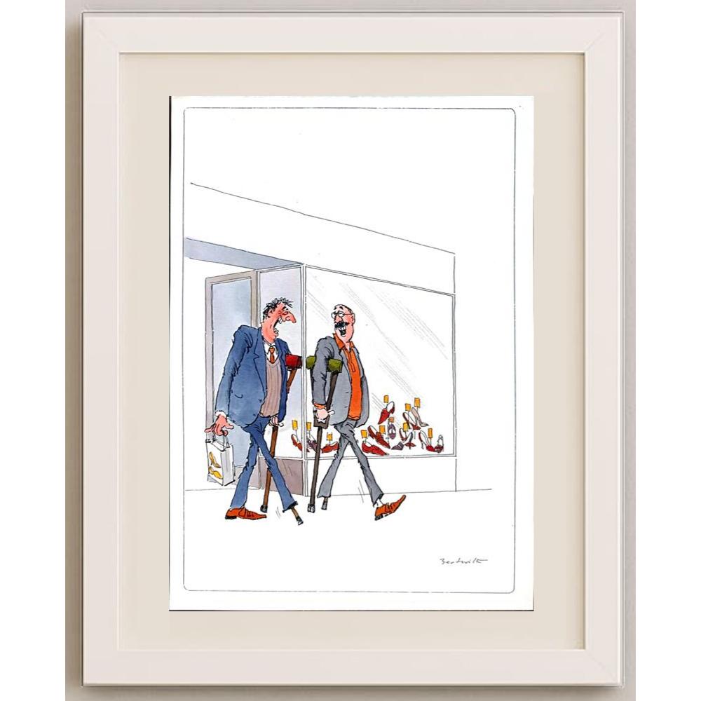 Bert Witte 29x21cm Orijinal Karikatür BOD02348