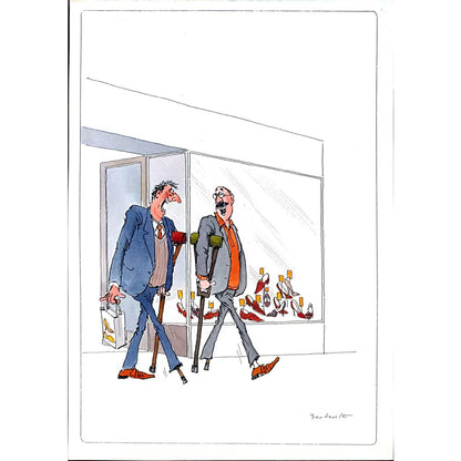Bert Witte 29x21cm Orijinal Karikatür BOD02348